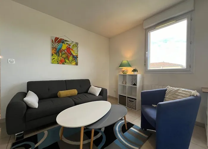 Le Parc! T3 Climatise, Parking, Piscine アパート *